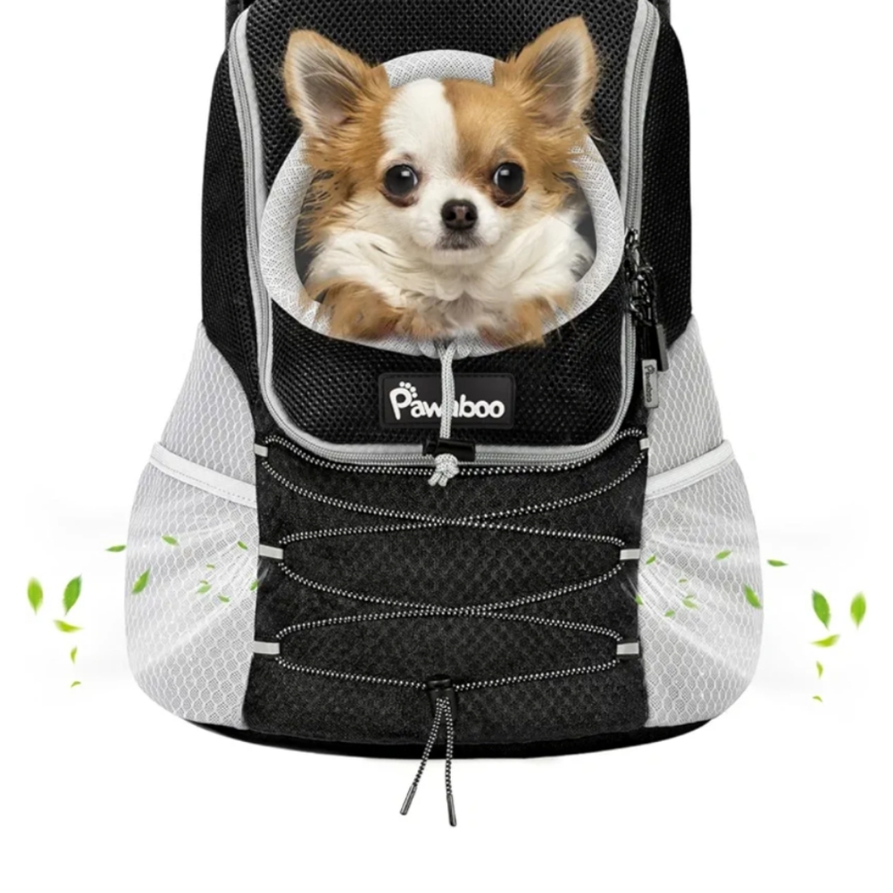 Pawaboo front wearing pet backpack